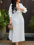 Fongt Spring New Women's Solid Color Size Dress