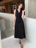 Fongt 2025 Summer Dress New High-Rise Thin Temperament Dress High-End Collar Dress Women 88228