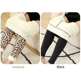 Winter Warm Pants Women 2 Pcs Velvet Thick Legging High Waist Push Up Elastic Sports Pants Warmth Lamb Wool