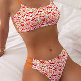 Fongt New Sexy Leopard Print Split Two-Piece Sexy Bikini