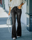 Street High Waist Large Stretch Flared