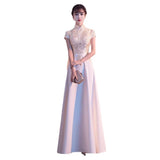 Fongt Dress Dress Dress 2025 Winter Adult Performance Suit Chinese Long Cheongsam Choir Host Banquet Evening Dress
