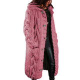 Neck Women's Oversized Sweater Coat Fashion