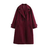 Fongt Women's Clothing INS Explosion High-End Feeling Autumn And Winter Trendy Street This Son With A Long Coat