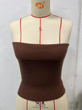 Fongt New Strapless Three-Color Texture Sense Slim Sexy Thin Pit Strip With A Strapless Jacket Female-Outfit