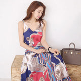 Fongt Sister Wind Two Sets Of 2025 Summer Korean Style V-Necked Sling Dress Fashion Dress Dress Set
