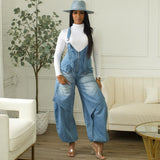 Fongt Women's Cowboy Straps Autumn And Winter Women's Street Casual Zippered Broad-Legged Trousers