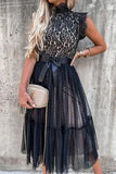 Waist Polyester Fiber Solid Color Simple Lace Dress Belt