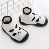 Baby Knitted Leopard Floor Socks Shoes with Rubber Soles Infant Anti-slip Indoor Socks Newborn Spring Summer