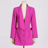 Fongt Style Small Suit 2024 New Fashion Sexy Slim V Neck Show Thin Long Sleeve Design Sense Suit Jacket Female-Outfit