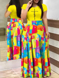 Summer New Style Commuter Digital Printed Dress-Outfit