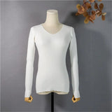 New 2022 Pullovers Skinny Chic Minimalist Bottoming Pink Tops Winter Spring Multi 9 Colors Women's Sweaters