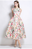 Fongt Tea Break Print Slings With Open Shoulder Dress Female Summer Sexy Hot Girl Holiday Beautiful Dress