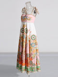 Fashion Casual Dress Women's 2025 Spring Women's New Beach Dress High-End Feeling With Long Sling