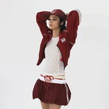 Fongt 2024 New Women's Summer Ballet Skirt Color Patchwork Skirt-Outfit