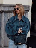 Fongt 2025 New Women's Fashion Loose Vintage Jacket M6285