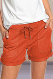 Summer Solid Color Straight Casual Lace-up