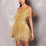 Fashion Susu Sequin V-Neck Vest
