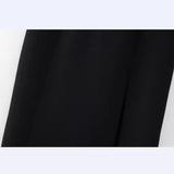 New Open Design Crepe Asymmetrical Medium Length Dress 2452536-Outfit