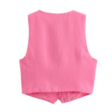 Spring Split Vest 5320767 Casual Shorts 1255430-Outfit