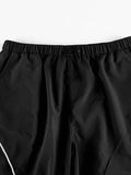 Contrast Piping Flap Pocket Cargo Pants-Outfit