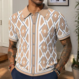 Fongt Men's POLO Shirt Summer New Jackfflower Short Sleeves
