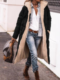 Fongt Women's Cotton Clothes Solid Color Hooded Multi-Color Optional Double-Sided Ladies Warm Thick Coat