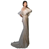 Temperament Queen Evening Dress High-End Luxury Famous Banquet Party Dress Fish Tail Bridal