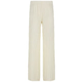 Fongt Holiday Style Texture Design Knitted Pants Micro-Through-Summer New Loose Lazy Comfortable Trousers