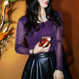 Sleeve Transparent Shining Elegant