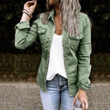 Splicing Fashion Casual Denim Shirt