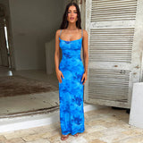 Fongt Printed Hues Collared Dress 2024 Summer New Temperament Pocketed Hip