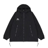 Oversize Waterproof Hooded Jacket-Outfit