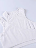 Ribbed Crop Tank Top Set-Outfit
