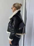 Retro Motorcycle Jacket-Outfit
