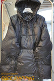 Hooded Light Cotton Jacket Women Irregular Warm Down Cotton Coat Windproof Sleeve Parker Multi Zipper Design