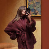 Fongt Women's Clothing INS Explosion Autumn And Winter Slebt High-End Hair Coat