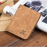 Men's Leather Bifold Wallet Slim Hipster Cowhide Credit Card/ID Holders and Inserts Coin Purses Luxury Business Mens