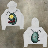 Men's Hoodie Y2K Original Hip-Hop Cartoon Graphic Print Pullover Fashion Leisure Loose Sports Shirt Man-Outfit
