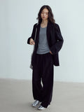 [Daihe] Early Autumn New Leisure Lapel Easy Simple Pure Color Match Thin Suit Jacket H7380-Outfit