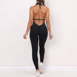 Fongt One-Piece Quick-Dry Tight Yoga Pants Breathable Women's Wrinkled Peach And Butt Gym Pants-Outfit