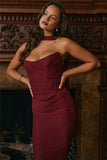 Corset And Bodycon Maxi Skirt With Neckerchief Set-Outfit