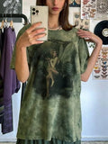 Tie Dye Grunge Fairy Print Tee-Outfit