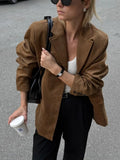 Fongt Autumn Fashion New Single-Dbutton Suit Jacket Women's B69126