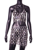 Fongt Direct Sales Summer Sexy Gem Tassel Dress