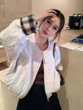 Fur One Lamb Wool Thick Advanced Sense Coat Female Autumn Winter 2024 New Korean Short Style Jacket-Outfit