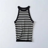 New Summer Style Slim And Slim Knit Collar Blouse-Outfit