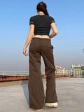 Straight Leg Pocket Cargo Pants-Outfit