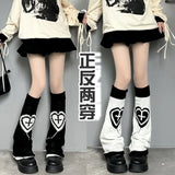 Fongt Tube Socks Knit Socks Set Pile Socks Students Hot Girl Warm Cold Wide Leg Horn Calf Set-Outfit