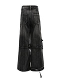 Fongt Trendy Jeans Women 2025 Autumn New Fashion Casual Multi-Pocket Design Style Pants